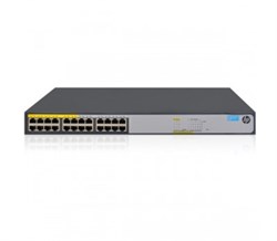 Коммутатор HP 1420-24G-PoE+ (124W) Switch (12 ports 10/ 100/ 1000 + 12 ports 10/ 100/ 1000 PoE+, unmanaged, fanless, 19") (JH019A#ABB) - фото 14861