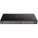 Коммутатор D-Link PROJ Smart L2 Switch 48x1000Base-T PoE, 4х10GBase-X SFP+, PoE Budget 370W, CLI, RJ45 Console - фото 48073