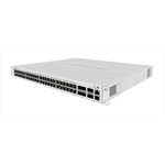 Коммутатор MikroTik Cloud Router Switch 354-48P-4S+2Q+RM with 48 x Gigabit RJ45 LAN (all PoE-out), 4 x 10G SFP+ cages, 2 x 40G QSFP+ cages, RouterOS L5, 1U rackmount enclosure (существенное повреждение коробки) - фото 48102