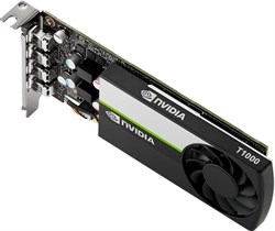 Видеокарта VCNT1000-8GB-SB PNY Nvidia Quadro T1000 8GB, GDDR6 128-bit, 4x Mini DP 1.4 - фото 58965