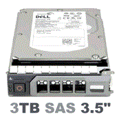 0X3XM4 Dell 3-TB 6G 7.2K 3.5 SAS w/F238F