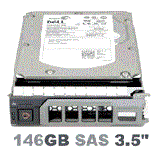 DR238 Dell 146-GB 10K 3.5 3G SAS w/F9541