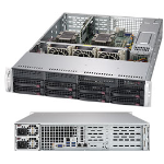 Серверная платформа Supermicro SuperServer 2U 6029P-WTR noCPU(2)2nd Gen Xeon Scalable/TDP 70-205W/ no DIMM(12)/ SATARAID HDD(8)LFF/ 2xGbE/ 4xFH, 2xLP, M2/ 2x1000W