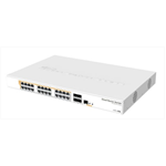 Коммутатор MikroTik Cloud Router Switch 328-24P-4S+RM with 800 MHz CPU, 512MB RAM, 24xGigabit LAN (all PoE-out), 4xSFP+ cages, RouterOS L5 or SwitchOS (dual boot), 1U rackmo (незначительное повреждение коробки)