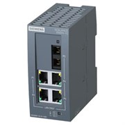 Коммутатор Siemens Scalance XB004-1G: 4?RJ45 10/100/1000Мбит/с, 1?SC 1000Мбит/с (MM до 750м)